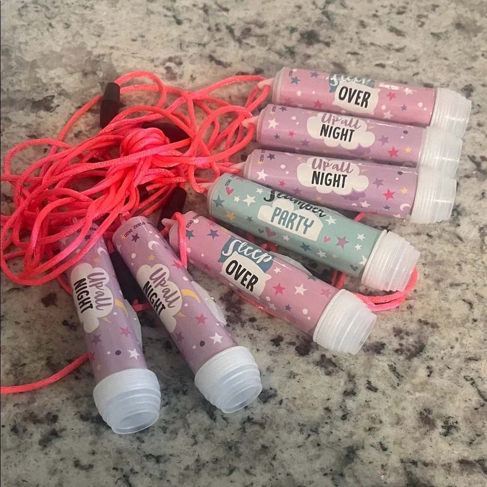 Party Favors for Girls Birthday 7 Mini Flashlights - Pink green and purple